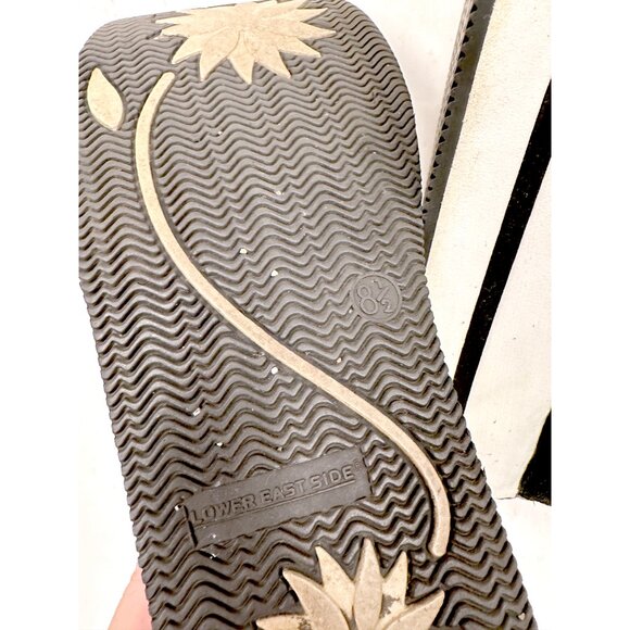 Vintage Y2K Grunge Womens 8.5 Distressed Suede Leather Platform Shoes Sneakers - Picture 13 of 13